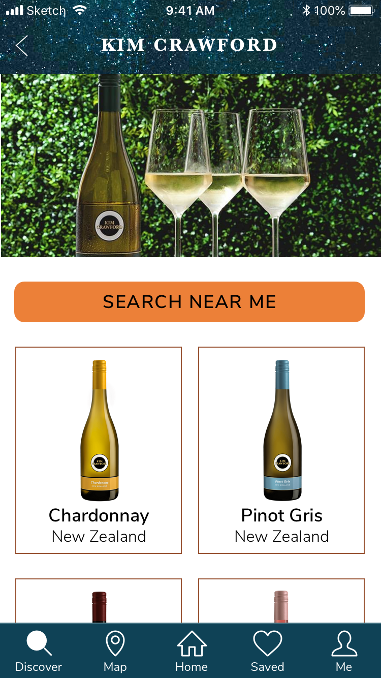 Search Kim Crawford Wine Page
