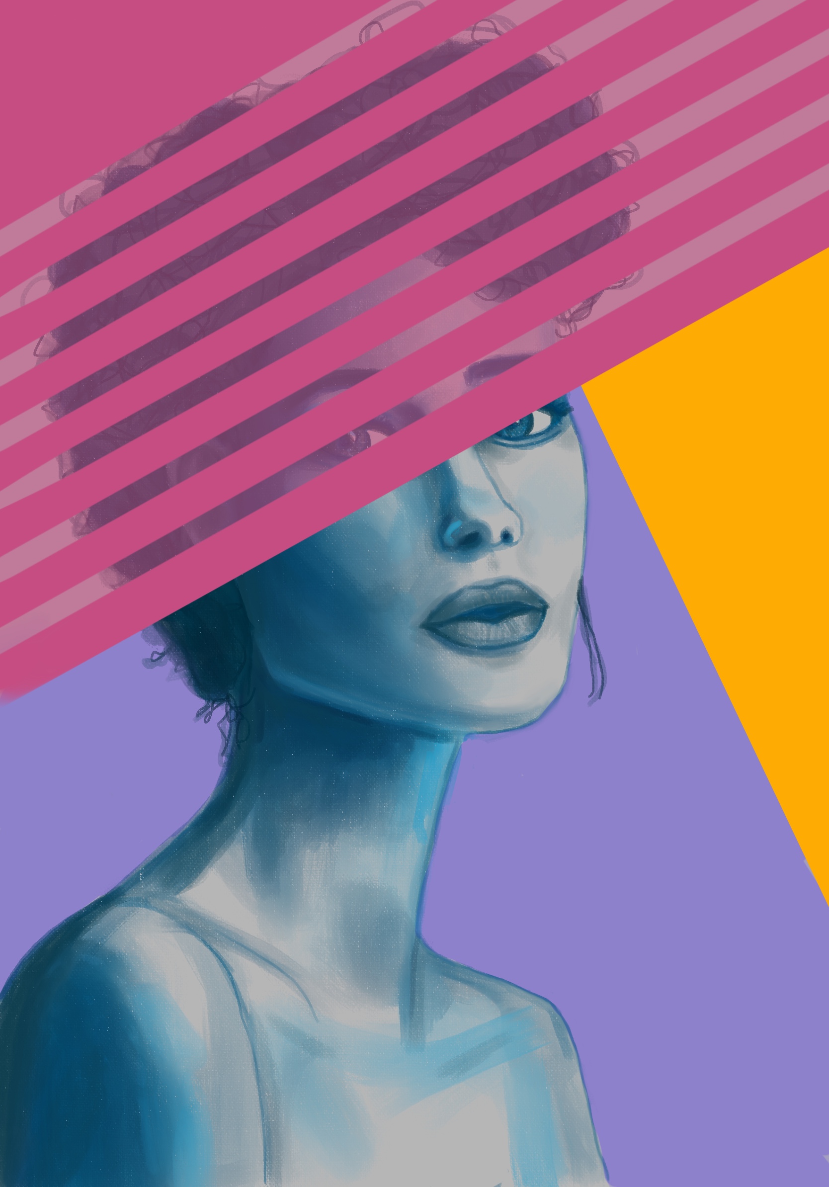 Shapes-and-colors-lady-digital-illustration